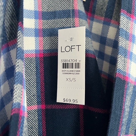 LOFT new with tags fringe bottom poncho - Picture 2 of 3